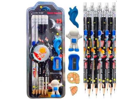 SANJARY 13 IN 1 Stylish Space Journey Pencils Set ( Colour & Design May Vary) Pencil(Multicolor)
