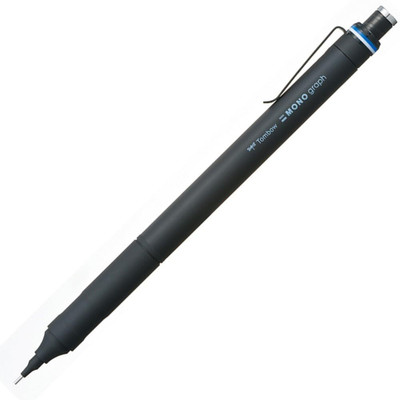 Tombow Mechanical Pencil, 0.5mm, MONO Monograph Fine Wide Vision, Low Center of Gravity Pencil(Set of 1, Black)