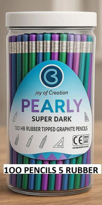 Aahum 100 pencils per box with 5 sharpners Round Shaped Pencil Multicolor Jar Round Shaped Pencil(Set of 100, Multicolor)