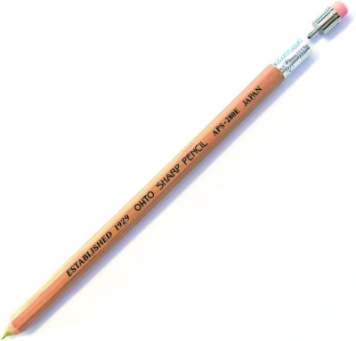 OHTO Mechanical Pencil Wood Sharp with Eraser, 0.5mm, Pencil(Natural)