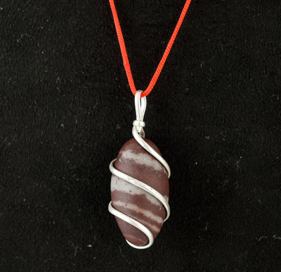 Gauttam Jewllers Narmadeshwar Shivling Pendant/Original Shivlinga Pendent With Red Dhaga Metal Locket