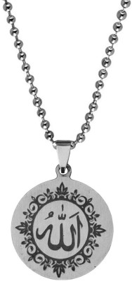 M Men Style Religious Muslim Allah Prayer Islamic Jewelry Pendant Necklace Chain Sterling Silver Stainless Steel Pendant