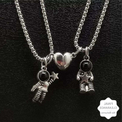 Animated F 32_JS astro-robot 421 Silver Stone Pendant Set