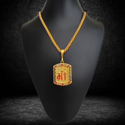 privyani Maa PEndent with BSk5 chain Gold-plated Alloy Pendant Set