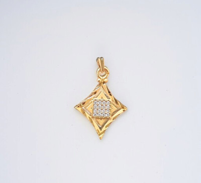 SAPNAPALACE Gold Diamonds Pendant Glorious Rhombus designer Gold-plated Brass Pendant
