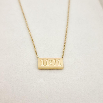 Ahvi Jewellery Golden 11:11 Alignment Chain Gold-plated Plated Stainless Steel Chain Set