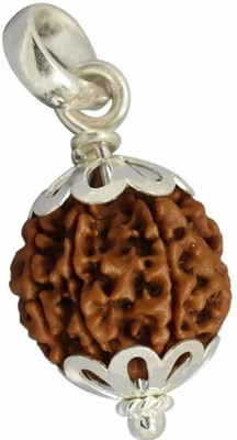 Divine rudras 4 MuKhi Rudraksha Pendant Nepali Certified Wood Pendant