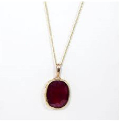 Gemzonite Gold-plated Ruby Brass