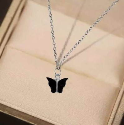 house of common Dazzling Silver Pendant Necklace for Women – Elegant & Stylish Jewelry Silver Alloy, Brass Pendant