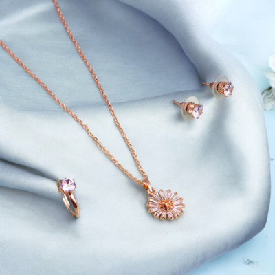 ruby collection Brass Pendant Set