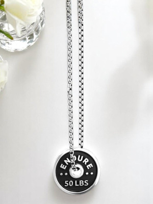Agarwalproduct Stainless Steel Gym Pendant with Box Chain for Men & Boys Stainless Steel Pendant Set