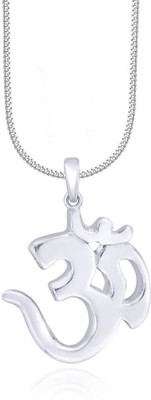 Parnika Small Size Divine Om Hallmark Pure 92.5 Sterling Silver Pendant