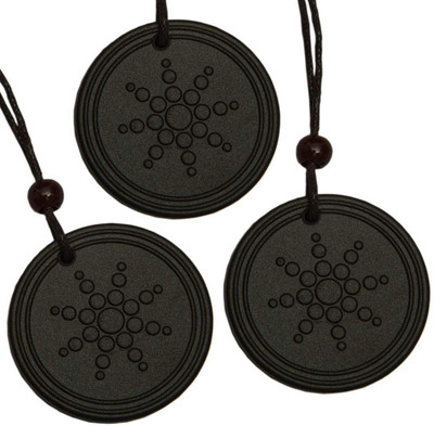 IMREX 3 Unit Anti EMF Rediation Scalar Energy Volcanic Lava Quantum Bio Negative Ions Stone Pendant