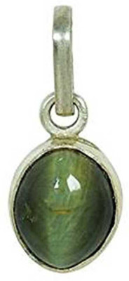 Gemzonite Cat's eye stone Pendant effective stone with Lab Certificate Silver Cat's Eye Alloy Pendant