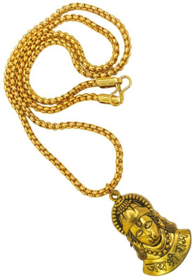 Kuttumb Gems & Jewels Shree ram Jaap HanumanJi locket for boys With Chain Best Gift to Loved Ones Gold-plated Brass Locket Set