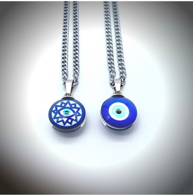 Syfer Evil eye pendant 01 Stainless Steel Locket Set
