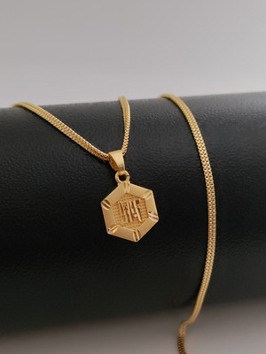 Shree Fashions World Gold-plated Brass Pendant Set
