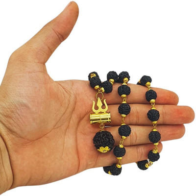 Fine Creation Gold-plated Beads Brass, Wood Pendant Set