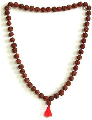 Chopra Gems Unique & Effective 5 Mukhi Rudraksha Jap Mala 108 + 1 Beads for Men & Women Wood