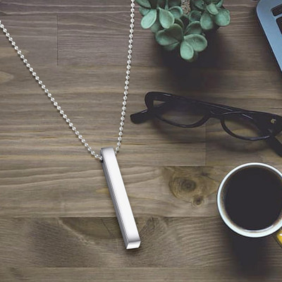 JS Enterprises Silver, Rhodium Alloy Pendant