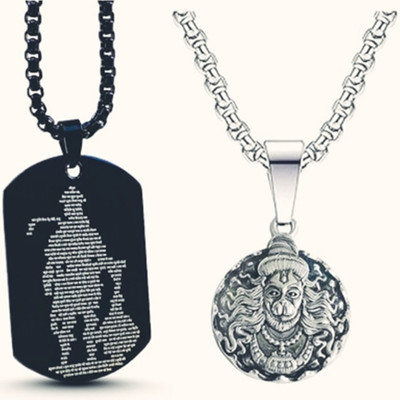 LASHIFY Fashion long chain 21 inch A-28 Brass Brass Locket Set