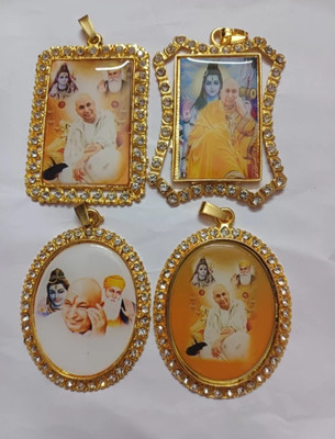 GURUJI CREATION LOCKET COMBO PACK 4 Brass Metal Pendant