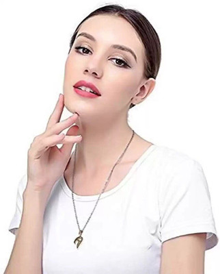 Riingzinee Couple Special Silver plated Dual Love Heart Pendant Chain for Girls & Boys Silver, Gold-plated Crystal Alloy, Brass, Copper, Metal Pendant