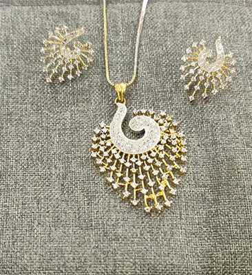 Opus Gems Alloy Silver, Gold Jewellery Set(Pack of 1)