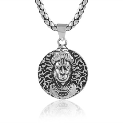 house of common SILVER plated Sterling Silver God Hanuman Pendant Bajrang Bali Locket Gold-plated Alloy Pendant