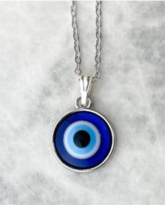 m a enterprises Nazariya Pendant Set, Silver Alloy Pendant Set