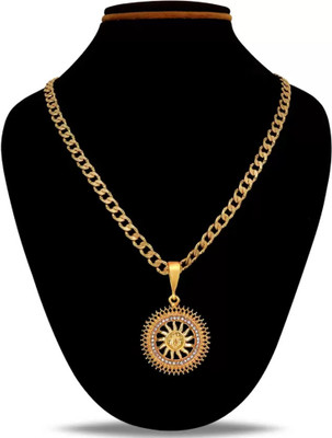 Rasantovi 1 gram High Quality Indian Polished “20” Inches Gold Chain for Men and boy Gold-plated Plated Alloy Chain