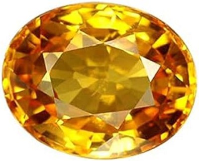 KUSHMIWAL GEMS 7.25 Ratti 6.00 Crt Natural Ceylone Yellow Sapphire Gemstone Original Pukhraj Sapphire Stone