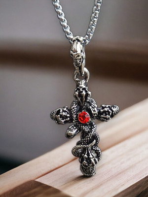 Roadster Men Pendant | Pendant For Men | Boys Chain Locket | Fashion Locket Rhodium Alloy Pendant