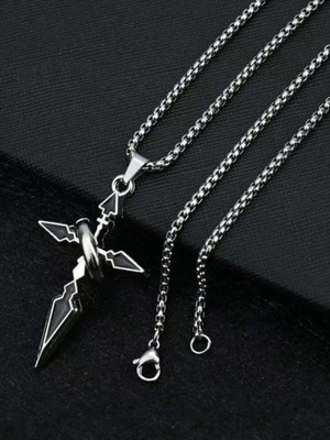 kazare Men Pendant | Pendant For Men | Boys Chain Locket | Headphone Locket Rhodium Alloy