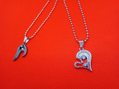 m a enterprises C 769_RR JSE-BLLLK DIL Stone Pendant Set