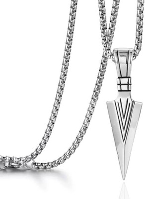 Teeragaj C 326_JSE-silver arrow 8552 Stone Pendant Set