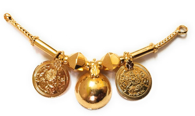 SATYASRI Trendy design 1g micro gold plated Mangalya pendant Gold-plated Copper Pendant Set