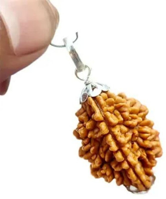 POSH PATOLA 2 Mukhi Rudraksha – Natural Spiritual Healing Bead Wood Pendant Set