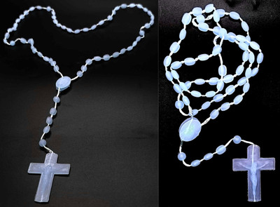 Dynamic Retail Global Jesus Cross Radium Locket Pendant Necklace Religious Jewellery Christmas MA1941 Crystal Pendant Set