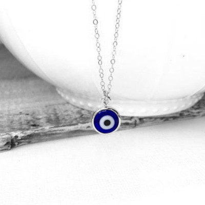 Teeragaj C 56_JS evil-eye pemndamnt Silver Stone Pendant Set