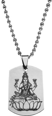 M Men Style Religious Lord Godess Mahalaxmi Pendant Necklace Chain Sterling Silver Stainless Steel Pendant