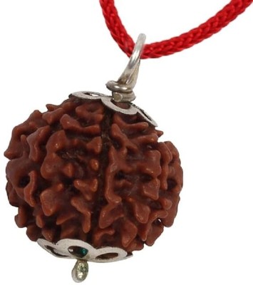 Kripalu store 7 Mukhi Rudraksha Seven Face Rudraksha Nepali With Metal Capping Wood Pendant