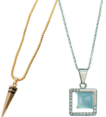 HEM RUPA Exquisite Locket and Chain Designs for Men, Boys, Women and Girls Gold-plated Metal, Metal Locket Set