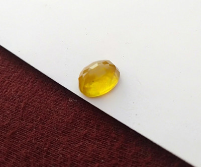 Aanya Jewels 4.25 Ratti Yellow Sapphire-Pukhraj Stone Certified Natural Sapphire Gemstone Sapphire Stone