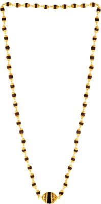 Minprice Minprice Original Rudraksha Mala with Big Rudraksha Pendand in Gold Plated Cap Gold-plated Alloy Pendant