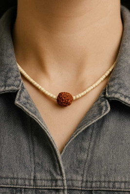 ShreeRadhe Tulsi Rudraksh Mala Wood Locket