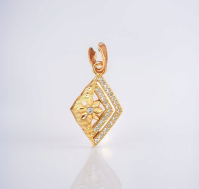 SAPNAPALACE Foreverr Sparkling Gold Dimond Pendant Gold-plated Brass Pendant