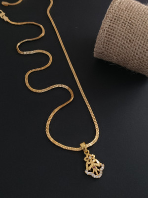 Yuktira Collection Gold-plated Brass Pendant Set