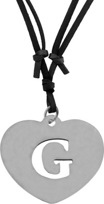 M Men Style English Alphabet Initial Charms Letter Initial G Alphabet Script Name Sterling Silver Stainless Steel Pendant