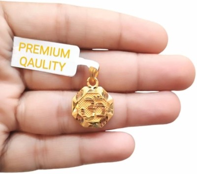 AgTrendz pure brass premium quality Gold-plated OM Pendant with lifetime gold polish Gold-plated Brass Pendant Set